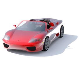 Ferrari 360 Modena Spyde 3D Object | FREE Artlantis Objects Download